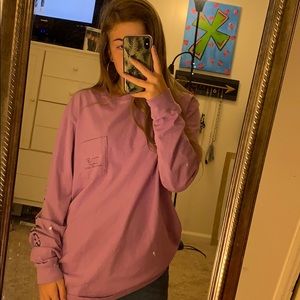 Vineyard Vines purple shirt